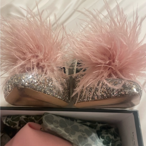 Kate Spade Silver and Pink Women's Marabou Pumps - Picture 5 of 15